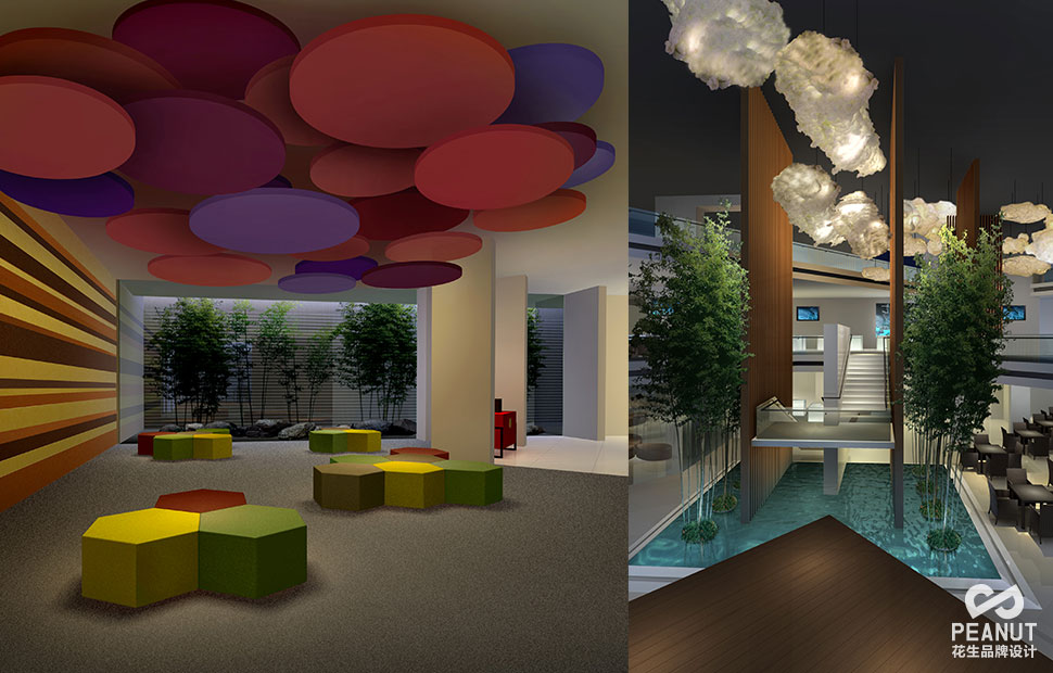 软装会所品牌终端形象设计|广州品牌设计公司-广州花生品牌设计
