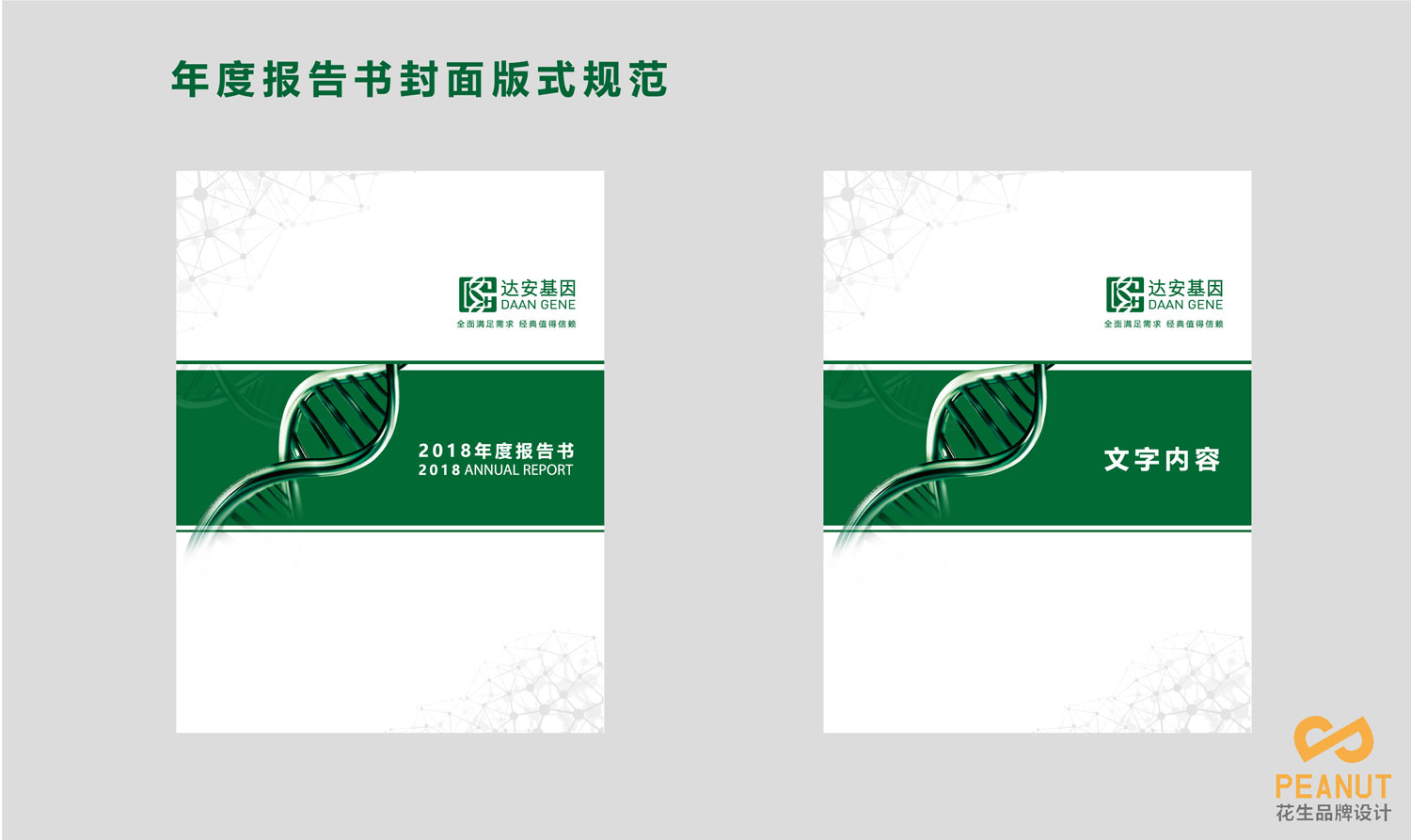 达安基因品牌设计，医疗品牌设计公司，广州VI设计-年度报告书设计