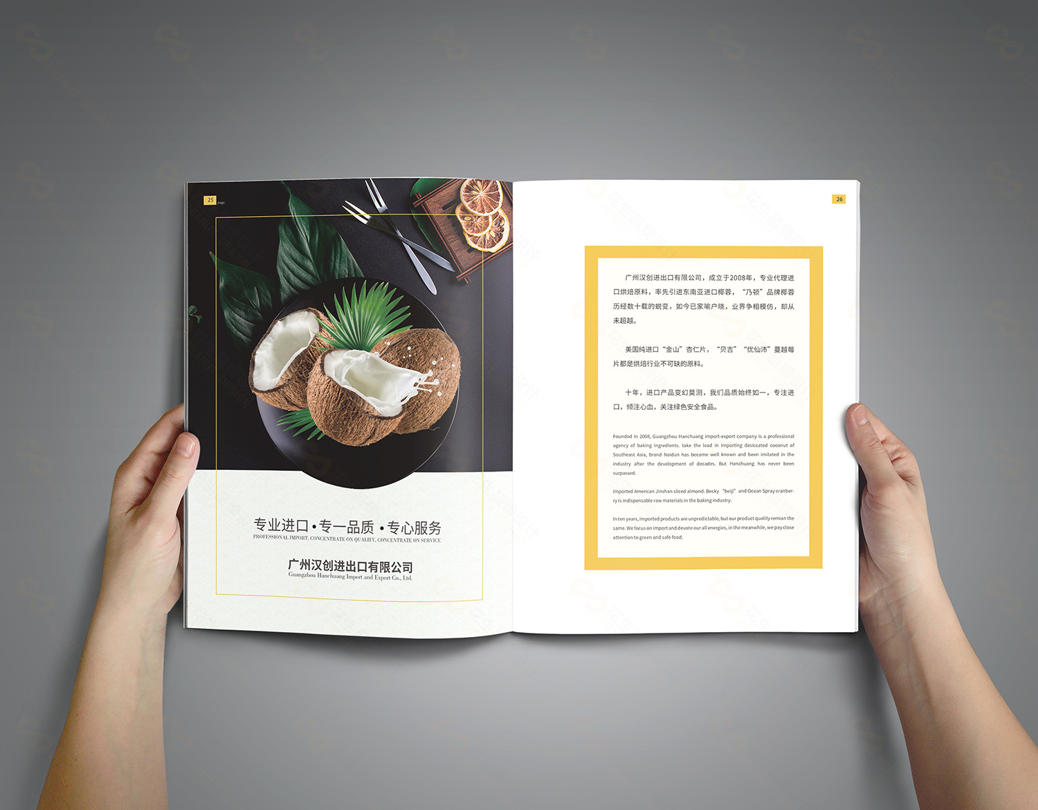 食品公司彩页设计，宣传彩页设计，宣传彩页设计制作，彩页设计公司