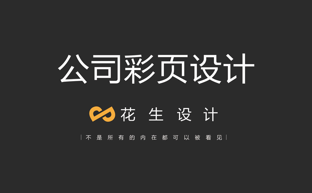 公司介绍彩页怎么做？-花生画册设计公司